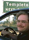 [Picture of Brad Templeton in front of highway sign]
